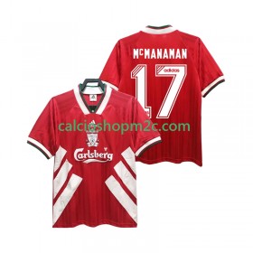 Liverpool MCMANAMAN 17 1993 1995 Retro Maglia Prima Manica Corta